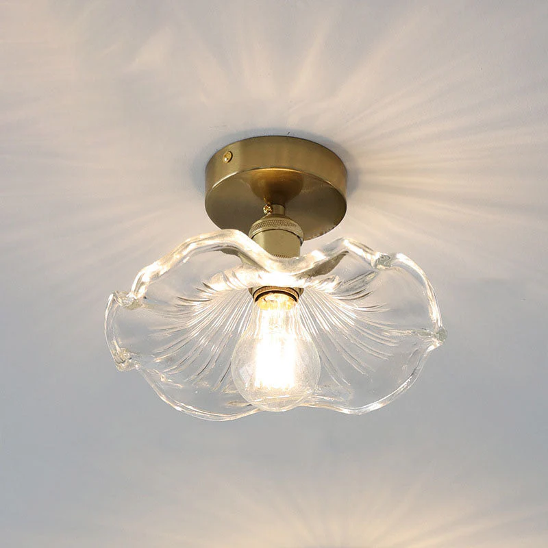 Blütenförmige Glas-Deckenlampe - Image 4