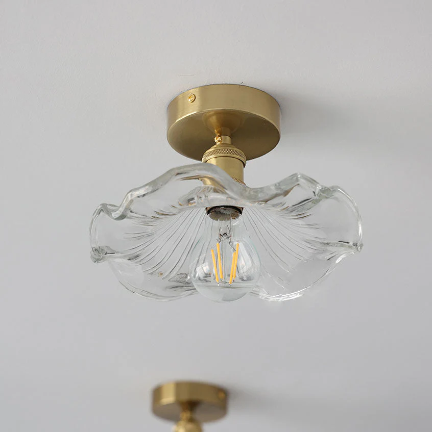 Blütenförmige Glas-Deckenlampe - Image 5