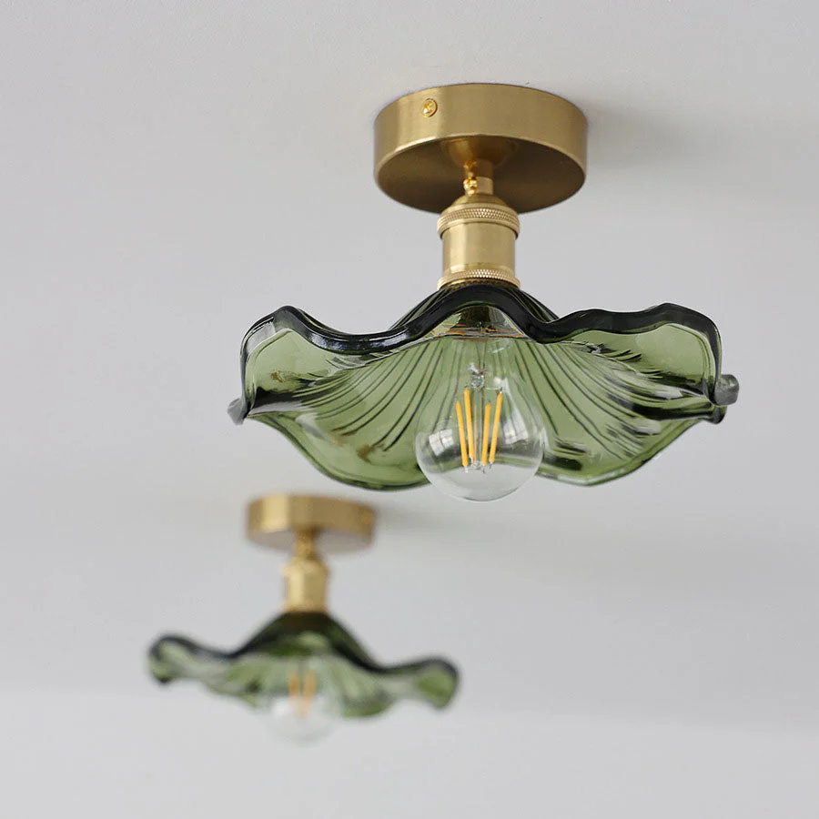 Blütenförmige Glas-Deckenlampe - Image 7