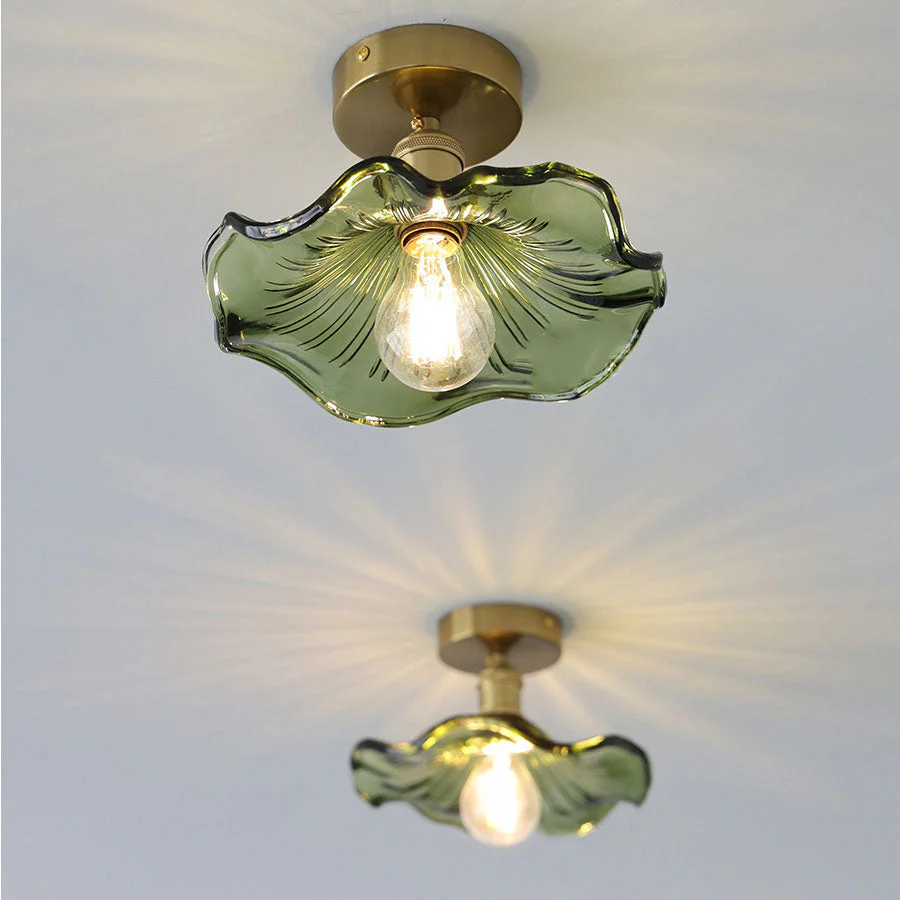 Blütenförmige Glas-Deckenlampe - Image 8