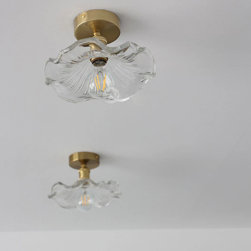 Blütenförmige Glas-Deckenlampe - Image 9