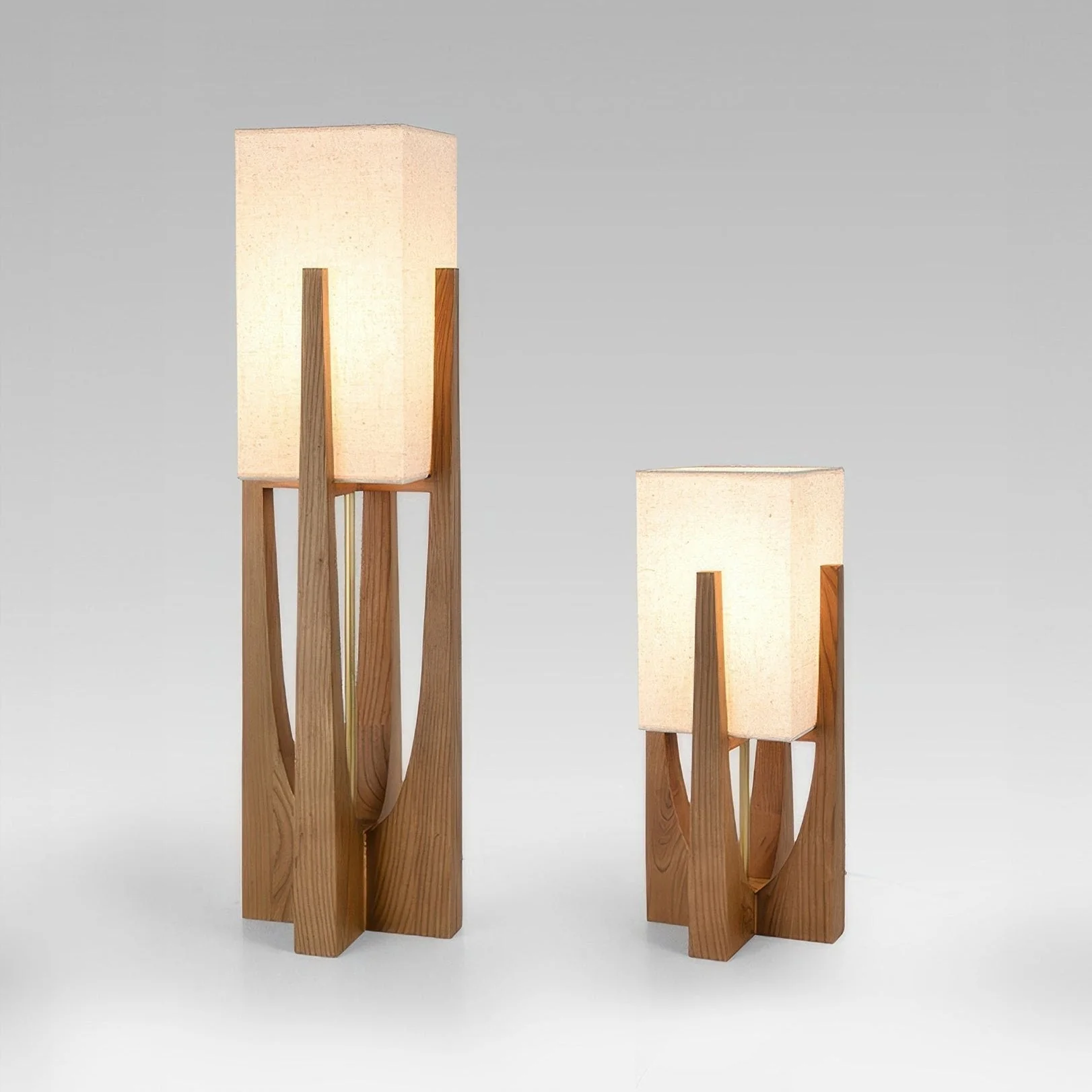 Japanische Design Stehlampe Holz - Image 5