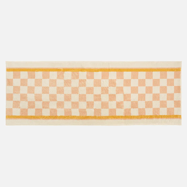 Retro Karo-Läufer Teppich - Image 7