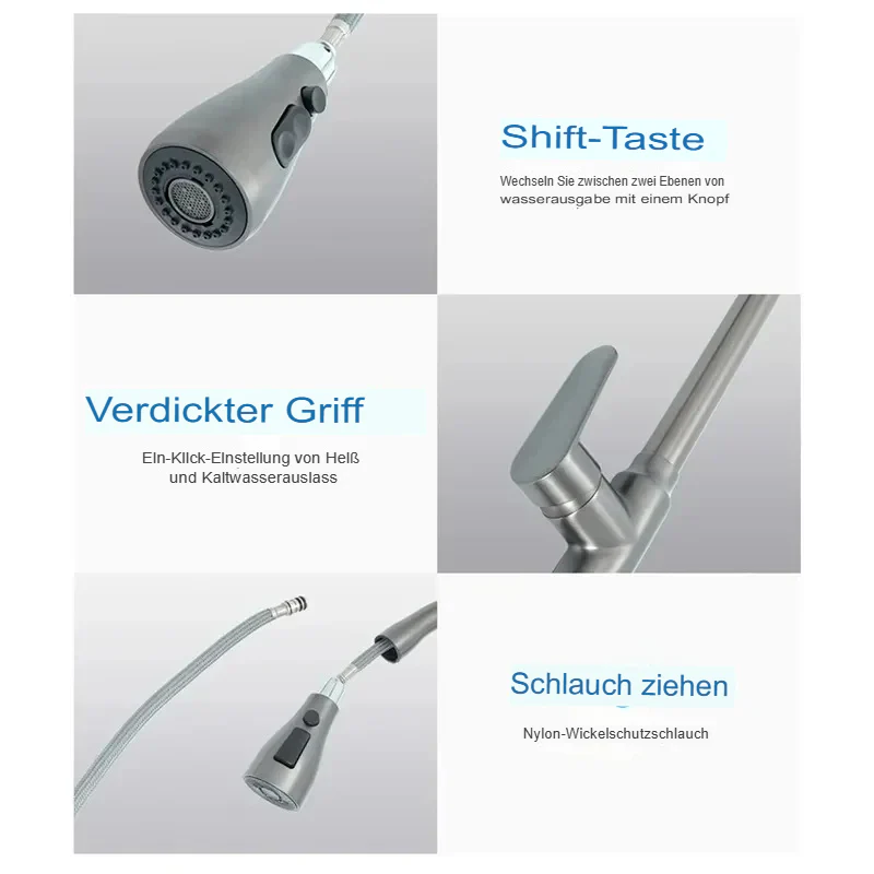 Küchenarmatur mit ausziehbarem Auslauf - Image 4