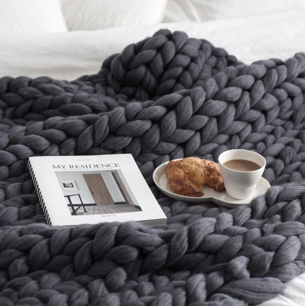 Kuschelige Strick-Decke - Image 7