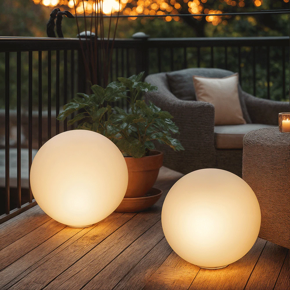 Moderne kugelförmige LED-Gartenlampe - Image 10