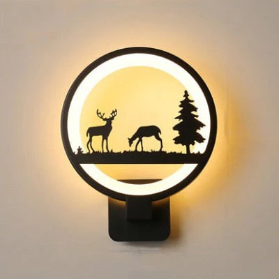 Rustikale LED-Wandleuchte im Wald-Design - Image 4