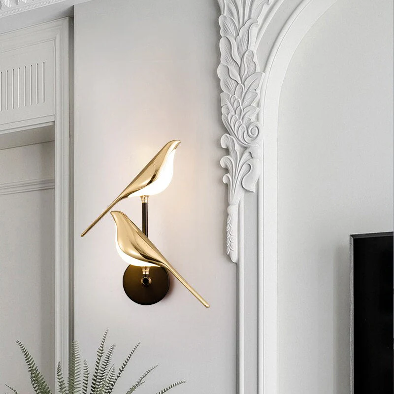 Skandinavische Wandleuchte – Elegantes Vogeldesign mit warmem LED-Licht - Image 3