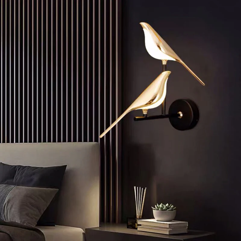 Skandinavische Wandleuchte – Elegantes Vogeldesign mit warmem LED-Licht - Image 4