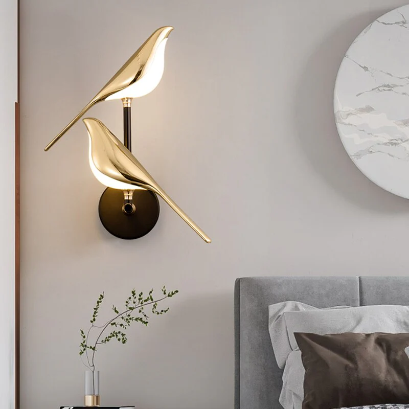 Skandinavische Wandleuchte – Elegantes Vogeldesign mit warmem LED-Licht - Image 5