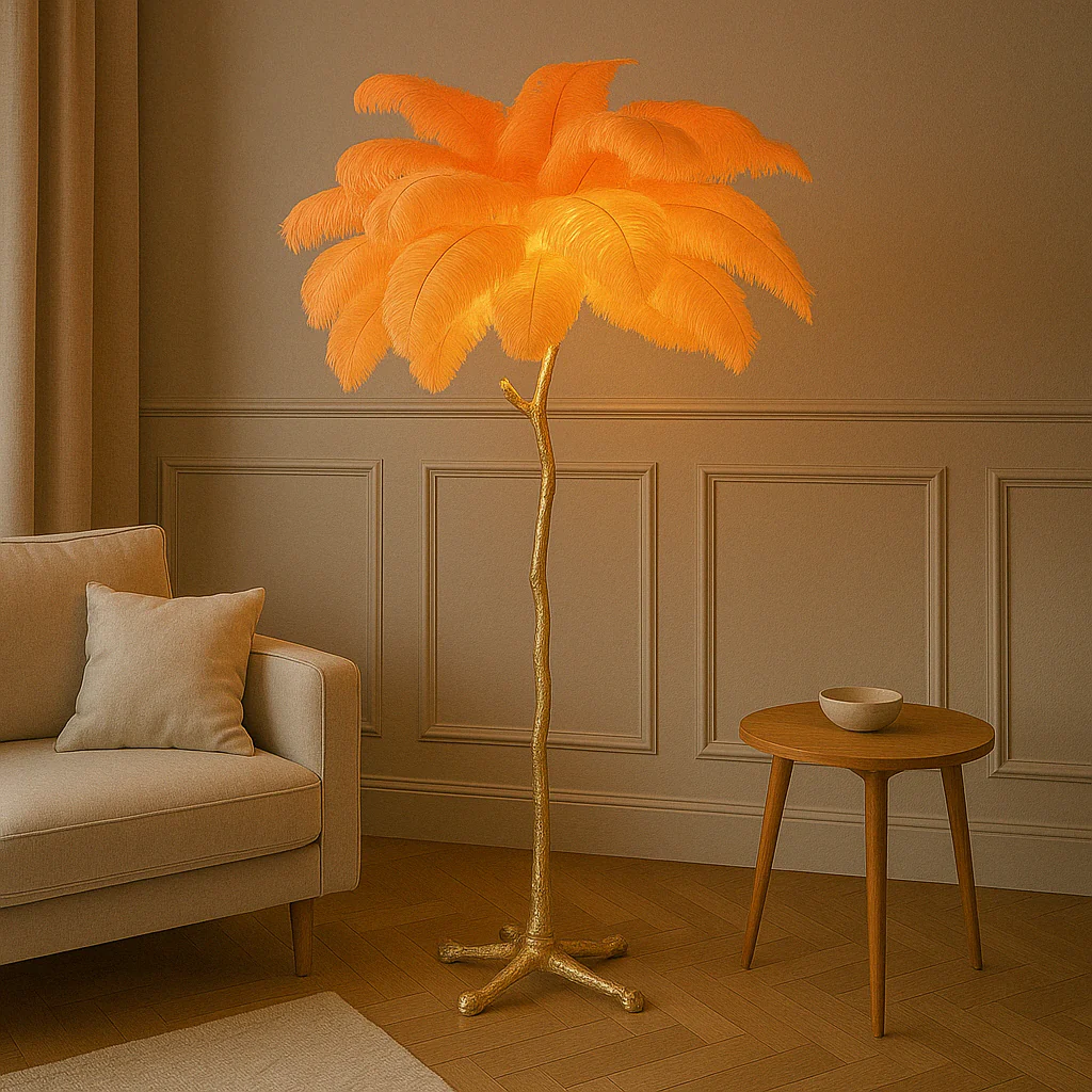 Luxuriöse Feder Stehlampe Design - Image 4