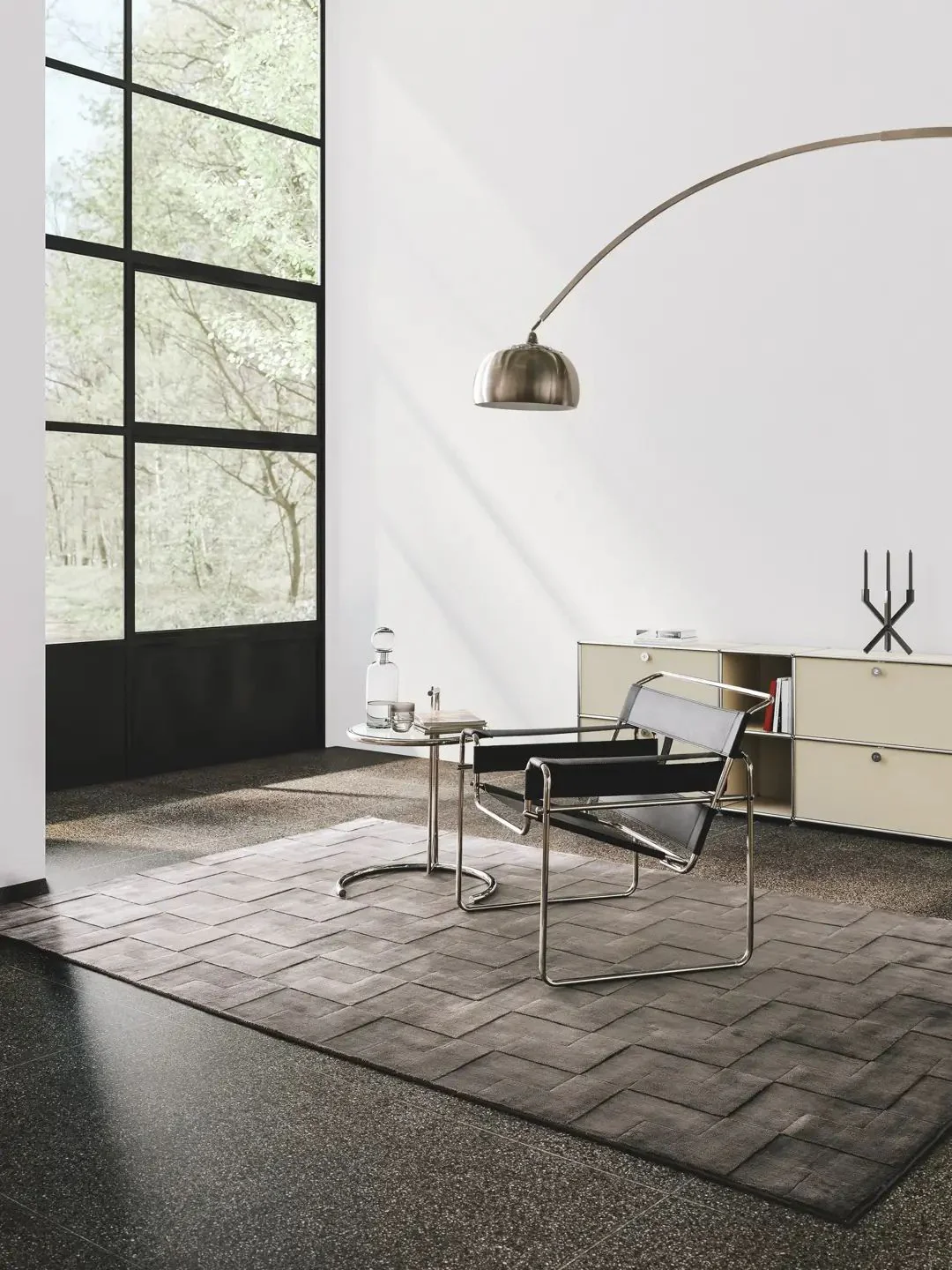 Brauner Lyocell Teppich Wohnzimmer - Image 3