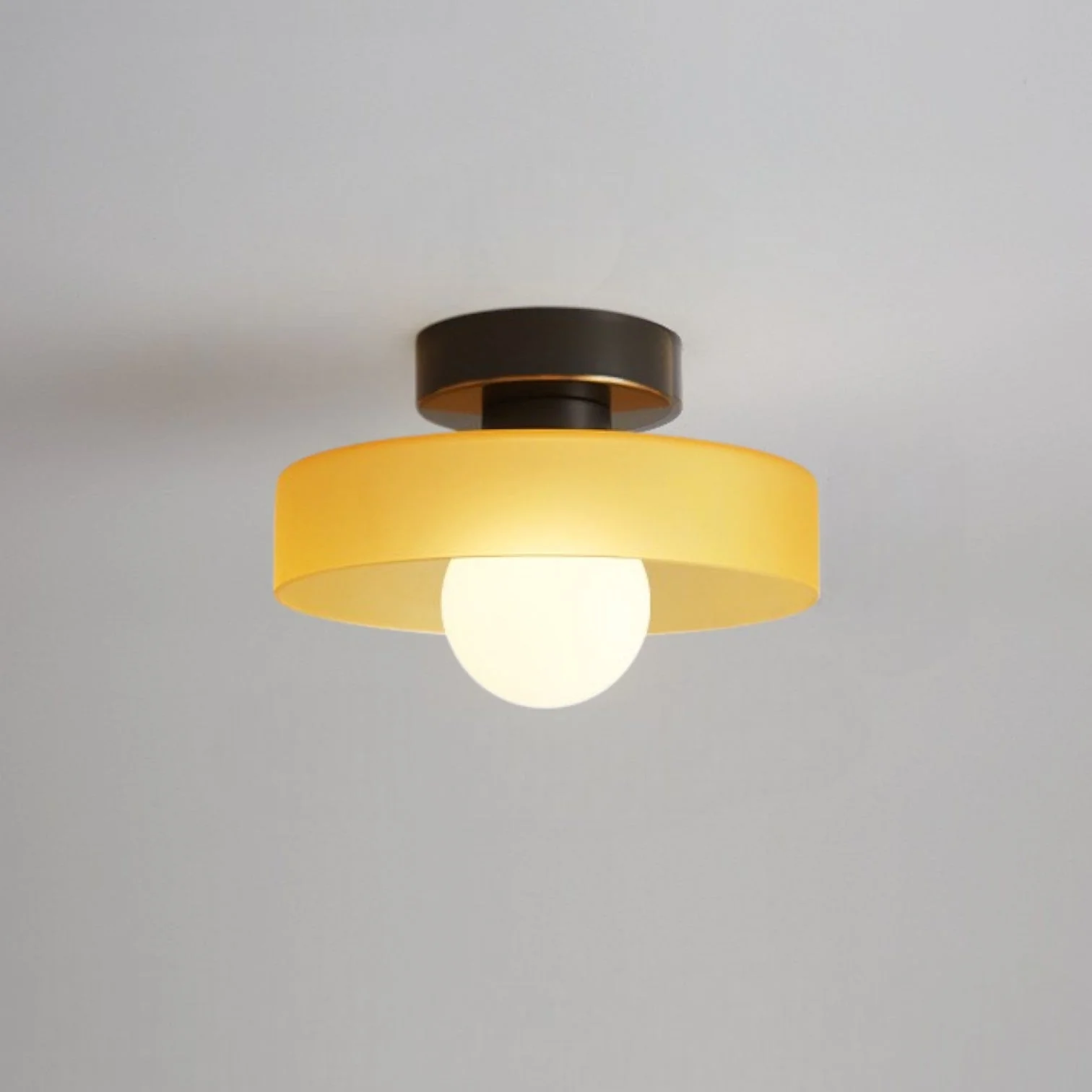 Moderne Bauhaus-Glasdeckenleuchte - Image 4