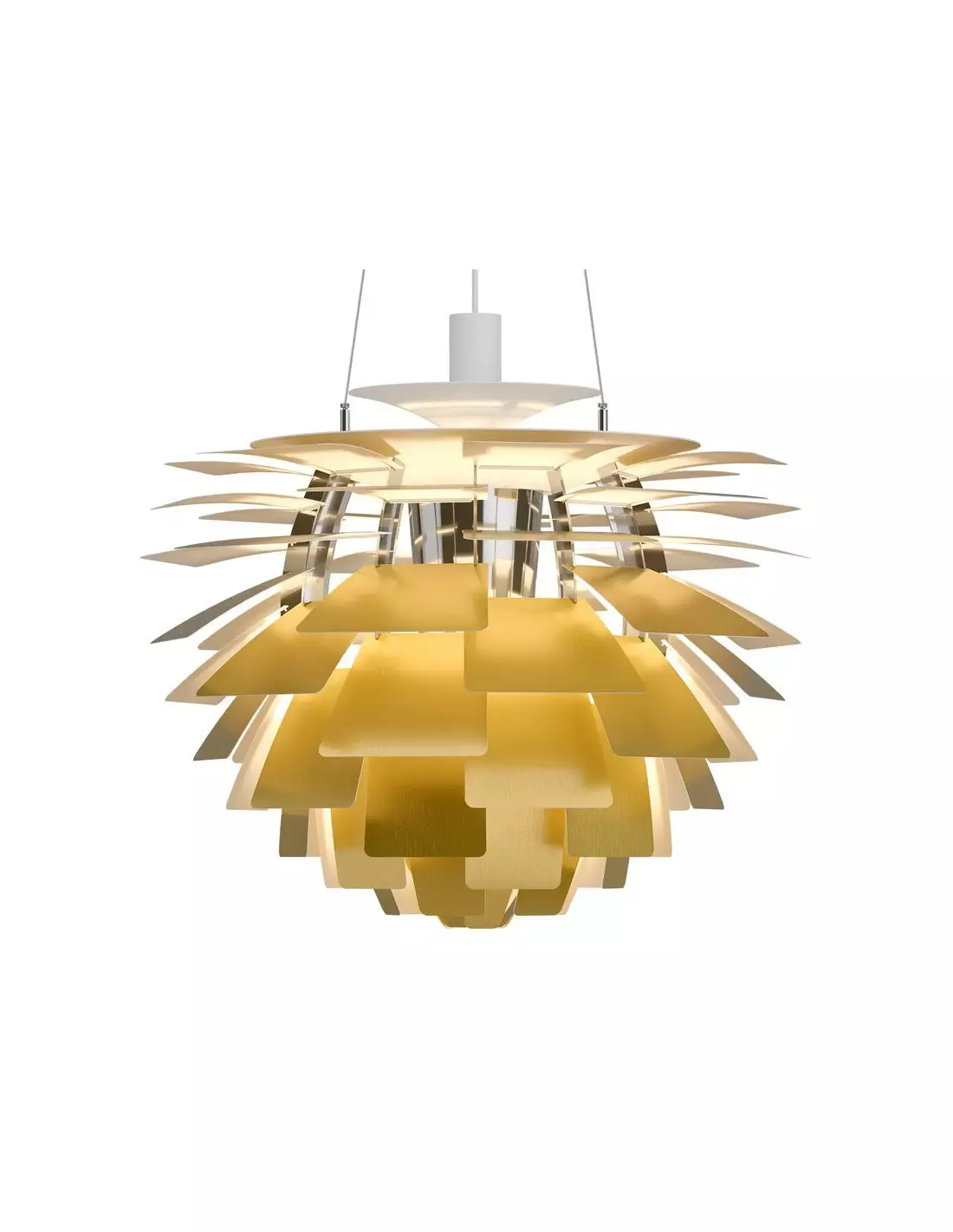 Moderne Artischocken-Metall-Pendelleuchte - Image 3