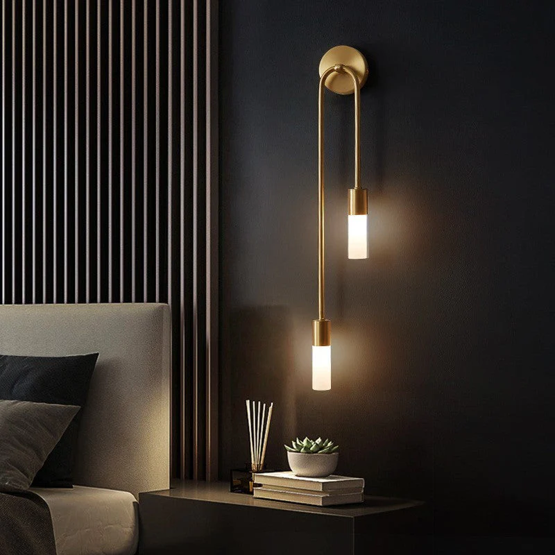 Moderne LED-Wandleuchte Gold Dual-Stab - Image 3