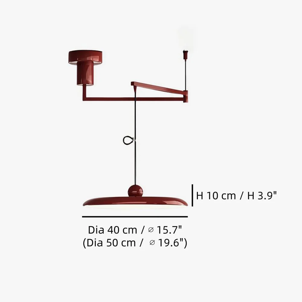 Moderne Pendelleuchte mit schwenkbarem Arm - Image 2