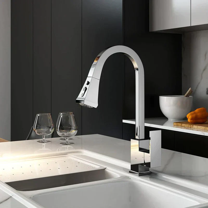 Moderner ausziehbarer Küchenwasserhahn - Image 3