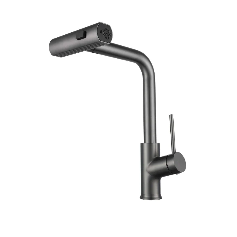 Moderner Wasserfall-Küchenarmatur mit ausziehbarer Handbrause - Image 5