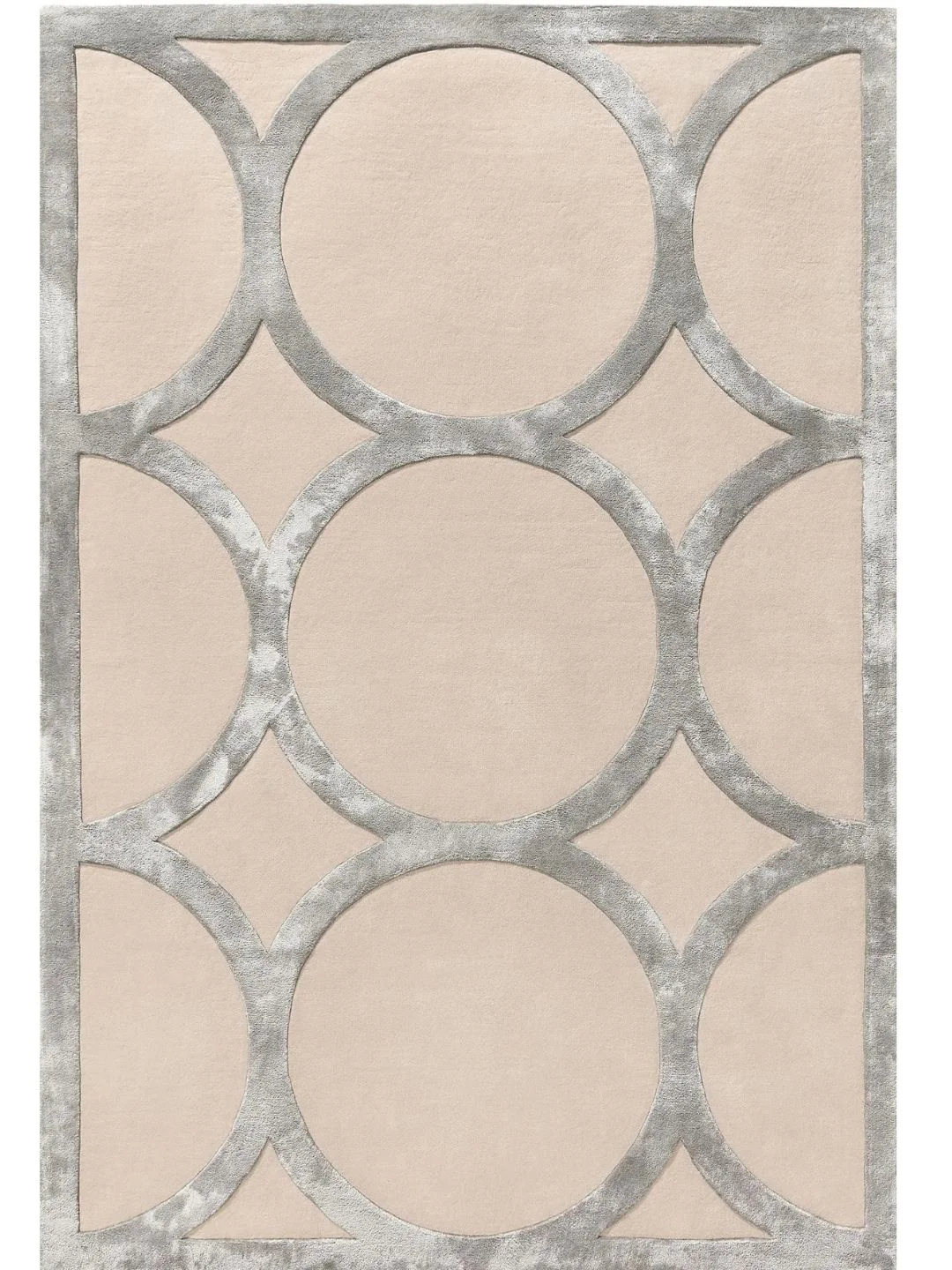 Moderner Wollteppich Wohnzimmer Creme - Image 10