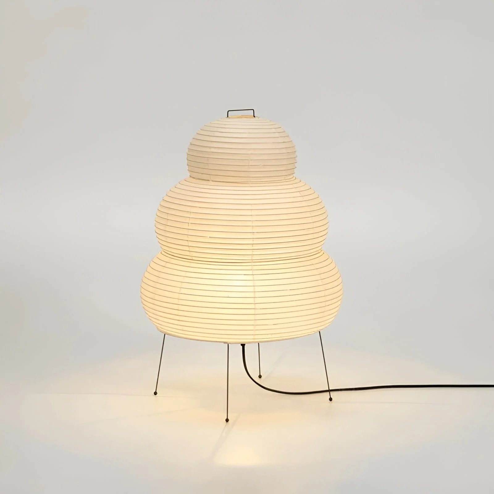 Naturinspirierte Reispapier Stehlampe - Image 5