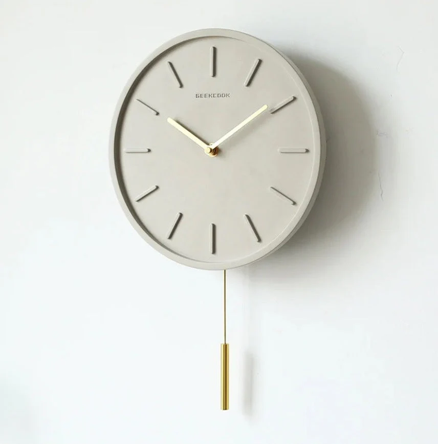 Nordische Beton-Wanduhr - Image 5