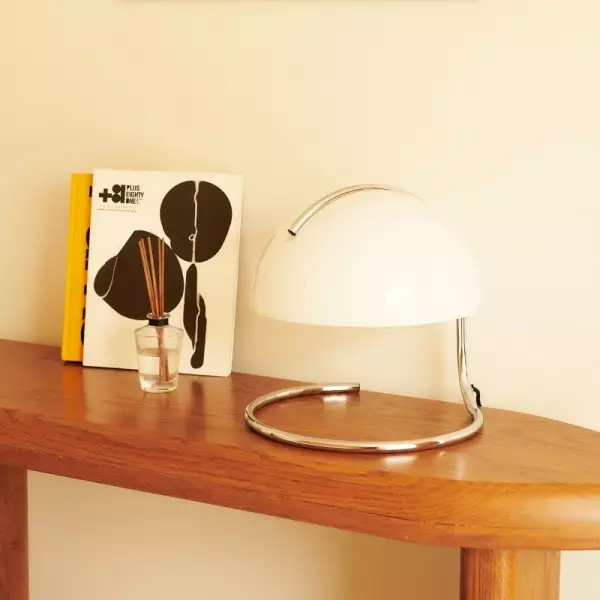 Postmoderne Tischleuchte aus Metall & Glas - Image 7