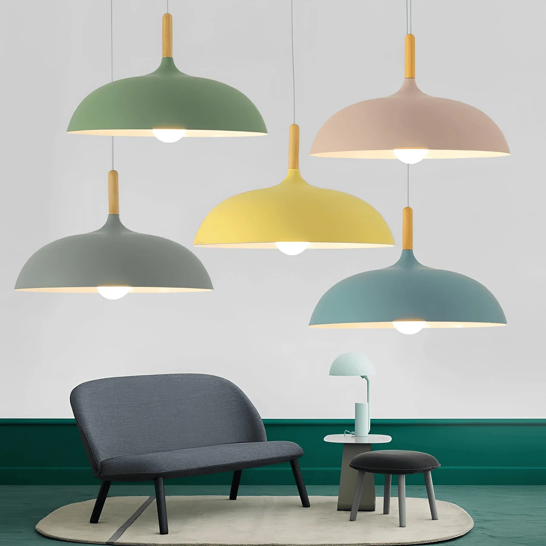 ScandiOak – Minimalistische Eichenholz-LED-Deckenlampe - Image 11