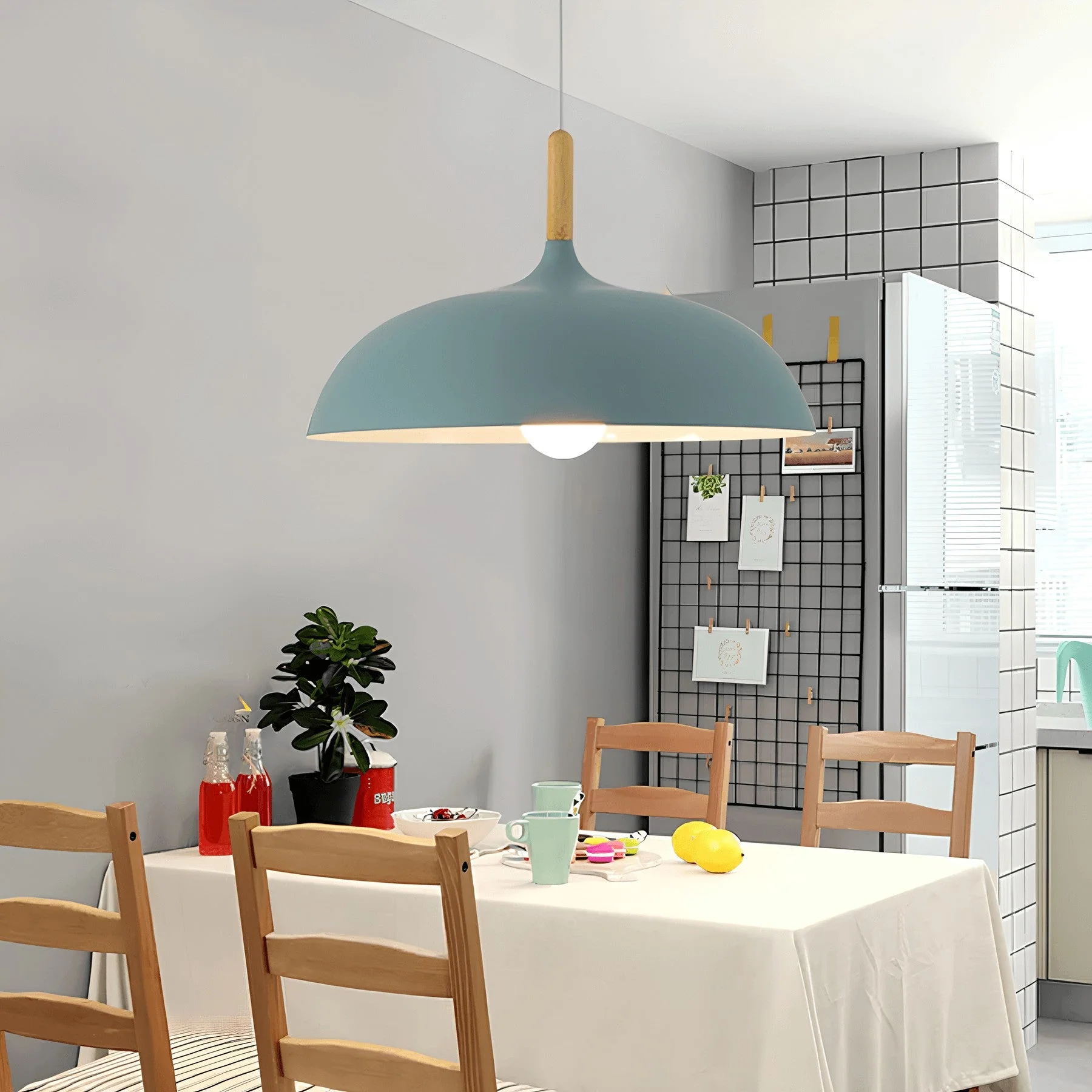 ScandiOak – Minimalistische Eichenholz-LED-Deckenlampe - Image 2