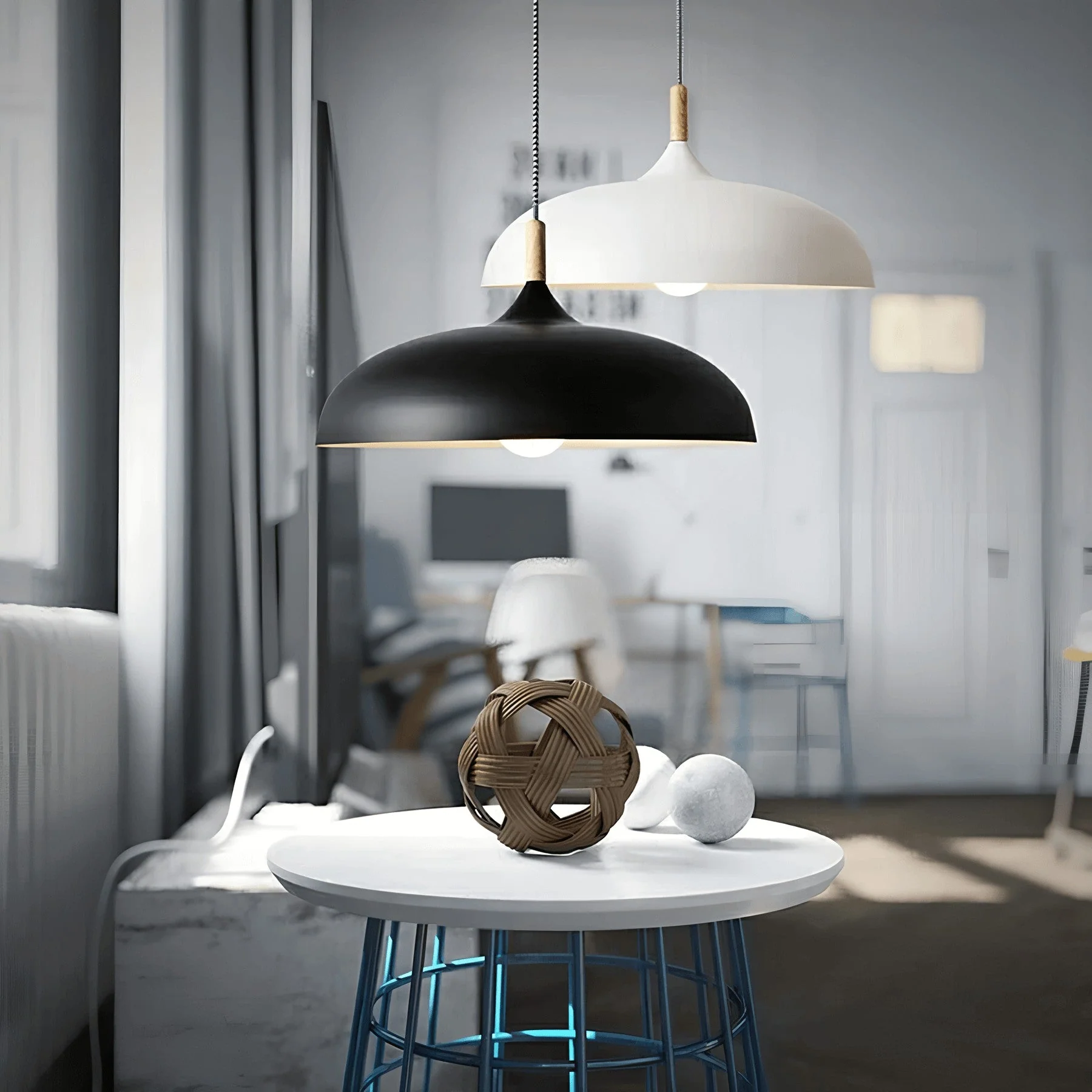ScandiOak – Minimalistische Eichenholz-LED-Deckenlampe - Image 3