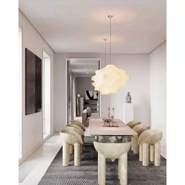 Skulpturale Kokon-Pendelleuchte - Image 3