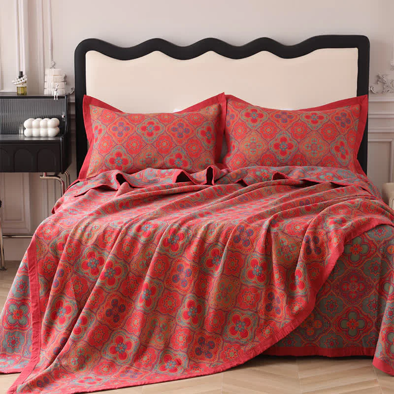 Wendbare Steppdecke mit Mandala-Muster - Image 10