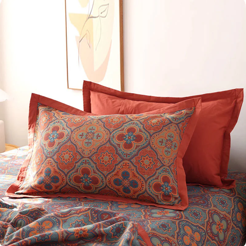 Wendbare Steppdecke mit Mandala-Muster - Image 4