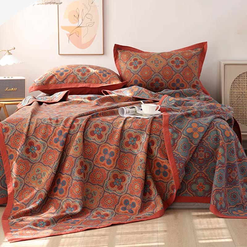 Wendbare Steppdecke mit Mandala-Muster - Image 7