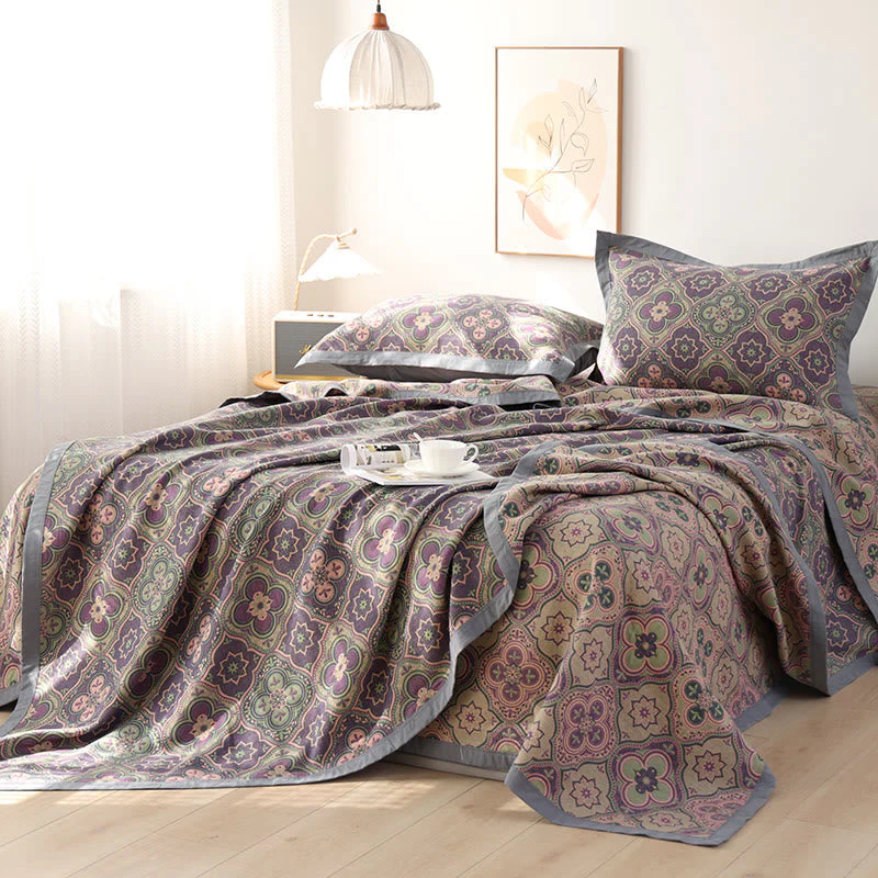 Wendbare Steppdecke mit Mandala-Muster - Image 8