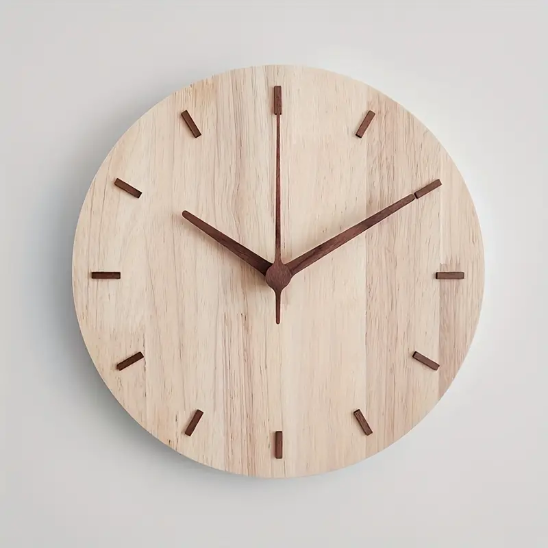 Elegante Walnuss-Holzwanduhr – Edle Optik für stilvolle Räume - Image 3