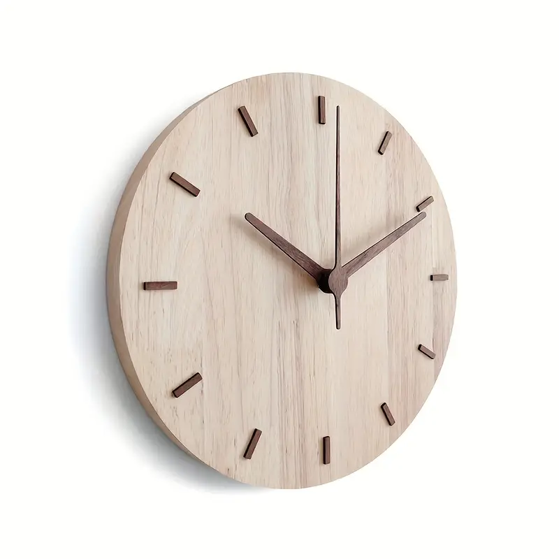 Elegante Walnuss-Holzwanduhr – Edle Optik für stilvolle Räume - Image 4