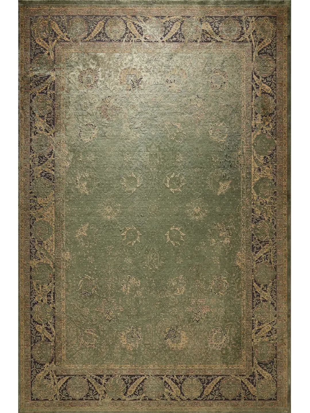 Blauer Vintage Teppich Wohnzimmer - Image 12