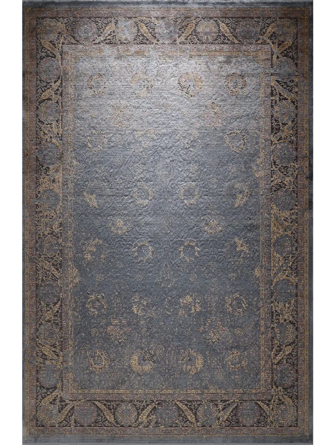 Blauer Vintage Teppich Wohnzimmer - Image 17