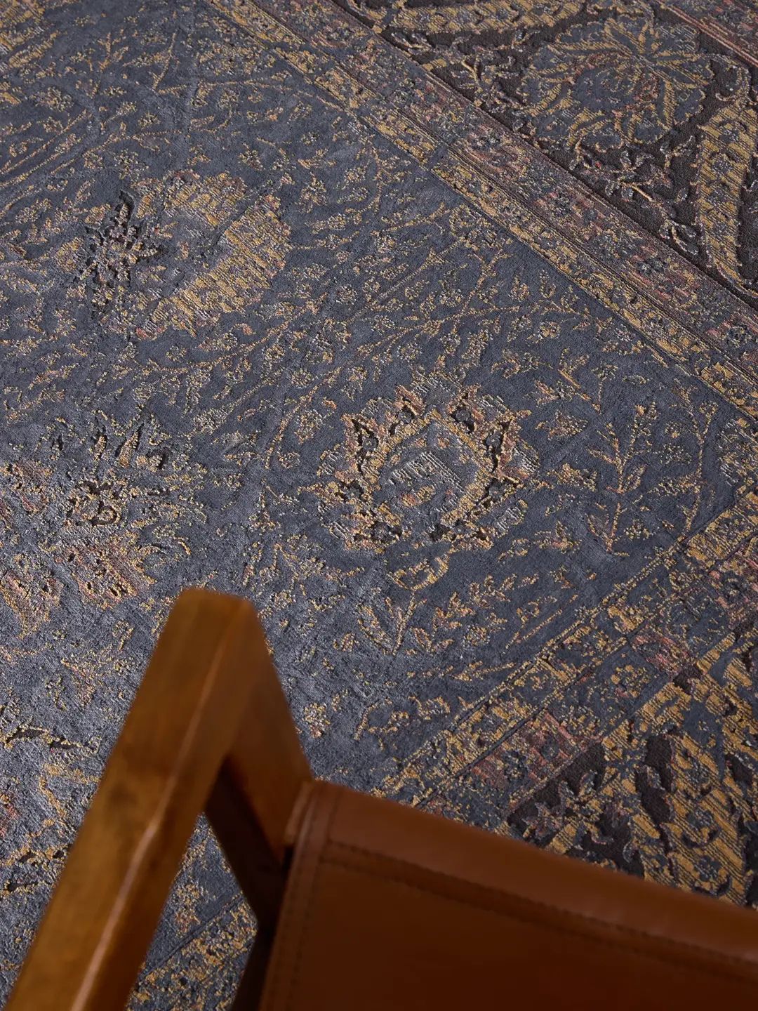 Blauer Vintage Teppich Wohnzimmer - Image 18