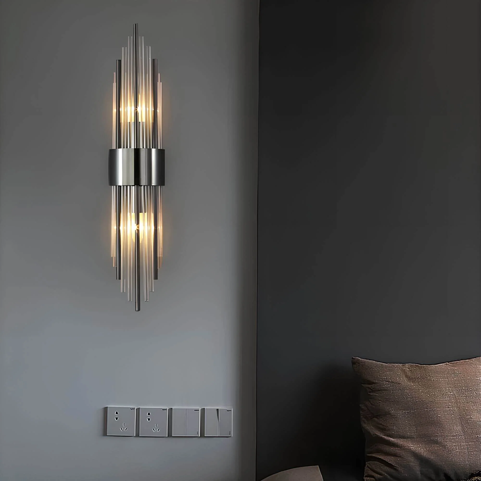 Wandleuchte mit funkelnden Kristallen - Image 11