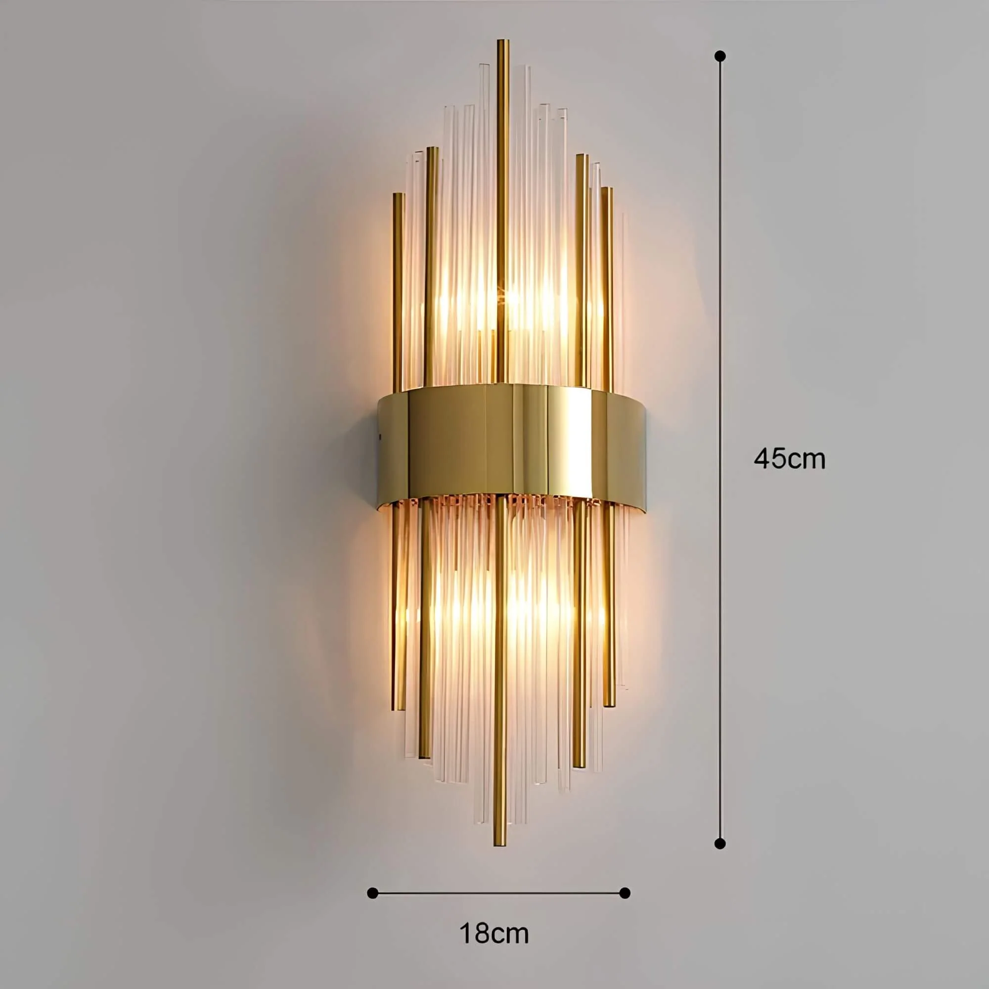 Wandleuchte mit funkelnden Kristallen - Image 16