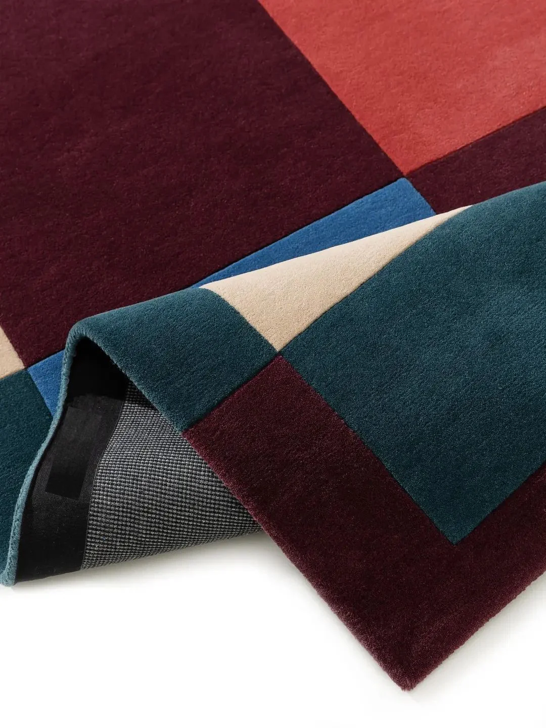 Moderner Wollteppich Multicolor Design - Image 3
