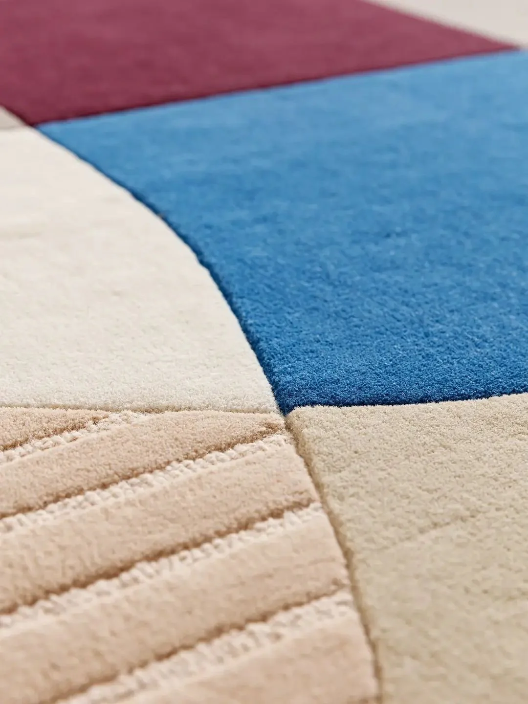 Moderner Wollteppich Multicolor Design - Image 6