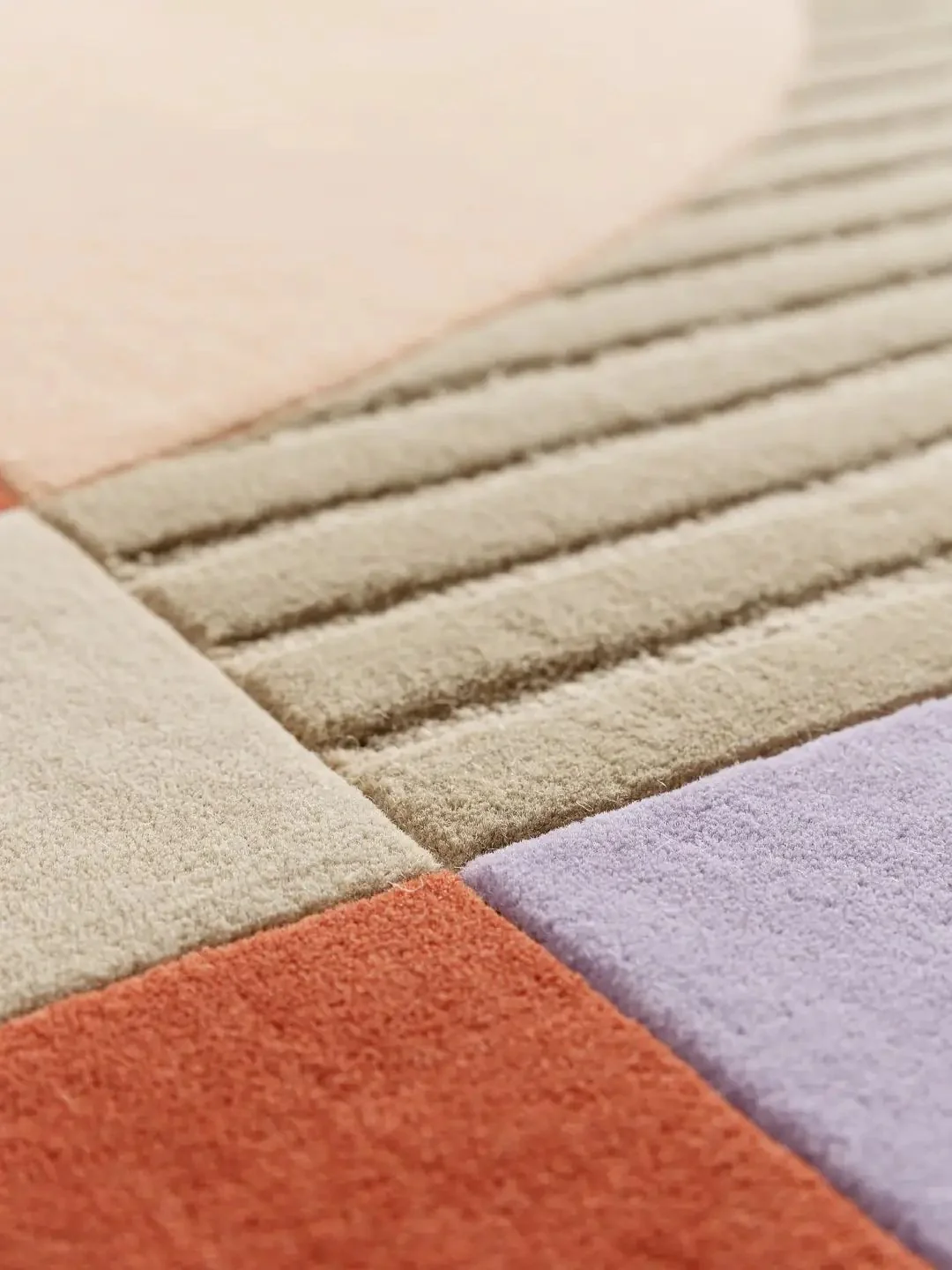 Moderner Wollteppich Multicolor Design - Image 9
